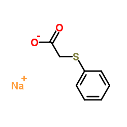 (Phenylthio)acetic acid sodium salt structure