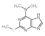 9H-Purin-6-amine,N,N-dimethyl-2-(methylthio)- Structure