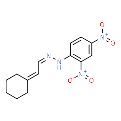 Cyclohexylideneacetaldehyde (2,4-dinitrophenyl)hydrazone结构式