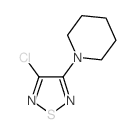 1-(4-氯-1,2,5-噻二唑-3-基)哌啶结构式