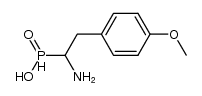 1-Amino-2-(4-methoxy)phenylethyl phosphinic acid Structure