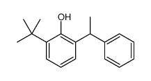 2-tert-butyl-6-(1-phenylethyl)phenol Structure