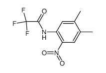 4,5-dimethyl-2-nitro-N-(trifluoroacetyl)aniline结构式