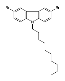 3,6-dibromo-9-decylcarbazole Structure