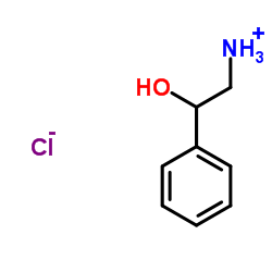 (R)-2-氨基-1-苯基乙醇盐酸盐结构式