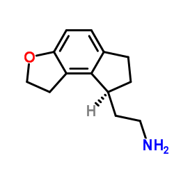 (S)-2-(1,6,7,8-四氢-2H-茚并[5,4-b]呋喃-8-基)乙胺结构式