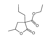 ethyl 5-methyl-2-oxo-3-propyltetrahydrofuran-3-carboxylate结构式