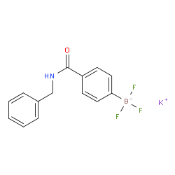 [4-(苄氨基-1-羰基苯基]三氟硼酸钾结构式