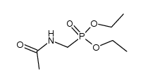 (acetylaminomethyl)phosphonic acid diethyl ester Structure