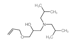 2-Propanol,1-[bis(2-methylpropyl)amino]-3-(2-propen-1-yloxy)- Structure