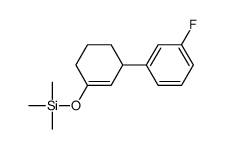 [3-(3-fluorophenyl)cyclohexen-1-yl]oxy-trimethylsilane结构式