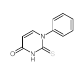 4(1H)-Pyrimidinone,2,3-dihydro-1-phenyl-2-thioxo- Structure