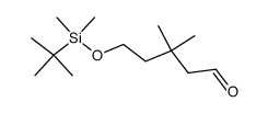 5-(tert-butyl-dimethyl-silanyloxy)-3,3-dimethyl-pentanal结构式