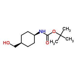 顺-1-(Boc-氨基)-4-(羟甲基)环己烷结构式