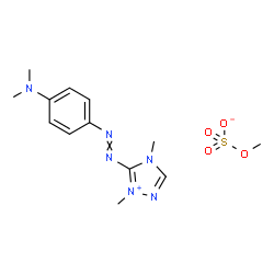 4H-1,2,4-Triazolium, 5-[[4-(dimethylamino)phenyl]azo]-1,4-dimethyl-, methyl sulfate Structure