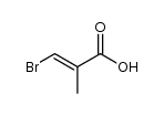 (E)-3-bromo-2-methyl-2-propenoic acid Structure