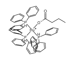 (butyryloxy)tris(triphenyl-l5-phosphanyl)ruthenium(V) hydride结构式