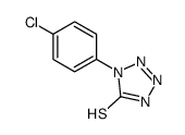 1-(4-氯苯基)-1H-四唑-5-硫醇结构式