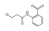 3-chloro-propionic acid-(2-nitro-anilide)结构式