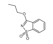 3-Propoxy-1,2-benzisothiazole 1,1-dioxide结构式