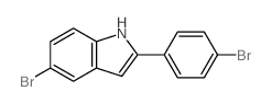 5-Bromo-2-(4-bromophenyl)-1H-indole Structure