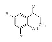 3',5'-Dibromo-2'-hydroxypropiophenone结构式