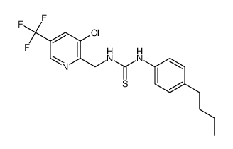 1-(4-butylphenyl)-3-((3-chloro-5-(trifluoromethyl)pyridin-2-yl)methyl)thiourea Structure
