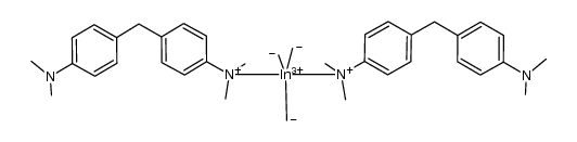 trimethylindium bis(N,N,N',N'-tetramethyl-4,4'-methylenebis(aniline)) adduct结构式
