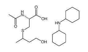 N-乙酰基-S-(3-羟丙基-1-甲基)-L-半胱氨酸二环己基铵盐结构式