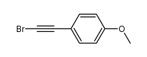 1-bromo-2-(4-methoxyphenyl)acetylene结构式