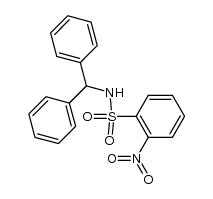 N-benzhydryl-2-nitrobenzenesulfonamide结构式