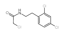 2-氯-N-[2-(2,4-二氯苯基)-乙基]-乙酰胺结构式