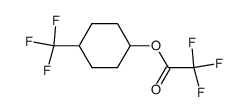 Trifluoro-acetic acid 4-trifluoromethyl-cyclohexyl ester结构式