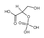 D-(+)-2-Phosphpoglyceric acid Structure