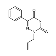 2-allyl-3-thio-6-phenyl-1,2,4-triazine-3,5(2H,4H)-dione Structure