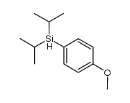 diisopropyl(4-methoxyphenyl)silane结构式