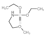 N-diethoxyphosphinothioyl-2-methoxy-ethanamine结构式