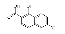 1,6-dihydroxy-2-naphthoic acid结构式