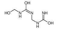 1-[(carbamoylamino)methyl]-3-(hydroxymethyl)urea结构式