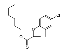 hexyl ()-2-(4-chloro-2-methylphenoxy)propionate structure