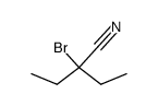 2-ethyl-2-bromo-butyronitrile结构式