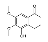 5-hydroxy-6,7-dimethoxy-3,4-dihydro-2H-naphthalen-1-one结构式
