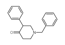 1-苄基-3-苯基哌啶-4-酮结构式