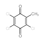 2,5-Cyclohexadiene-1,4-dione,2,3,5-trichloro-6-methyl- Structure