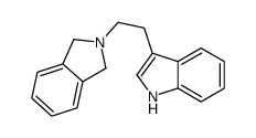 3-[2-(1,3-dihydroisoindol-2-yl)ethyl]-1H-indole Structure