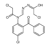 5-氯-2-((n-氯乙酰基-n-氯乙酰基肼甲基)氨基)苯甲酮结构式
