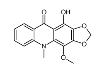 11-Hydroxy-4-methoxy-5-methyl-1,3-dioxolo[4,5-b]acridin-10(5H)-one Structure