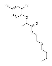 2-butoxyethyl 2-(2,4-dichlorophenoxy)propionate结构式