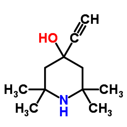 4-Ethynyl-2,2,6,6-tetramethyl-4-piperidinol Structure