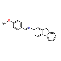 2-[(4-甲氧基苯亚甲基)氨基]芴结构式
